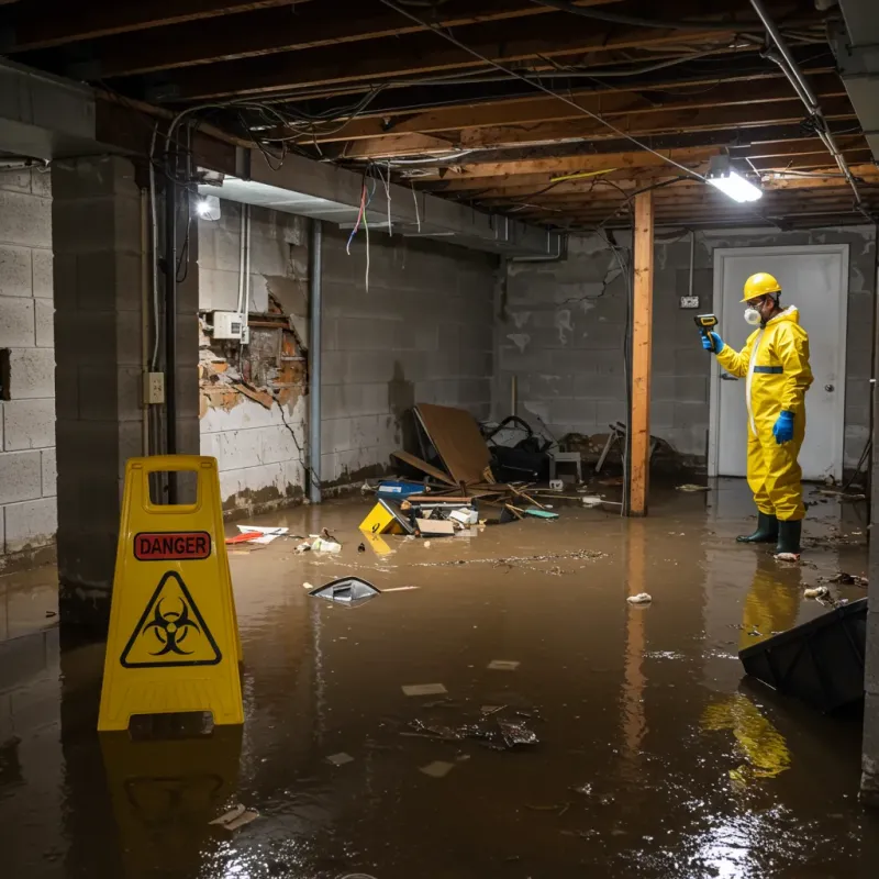 Flooded Basement Electrical Hazard in Koloa, HI Property